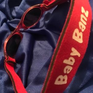 Red Baby Banz Sunglasses with Velcro closure